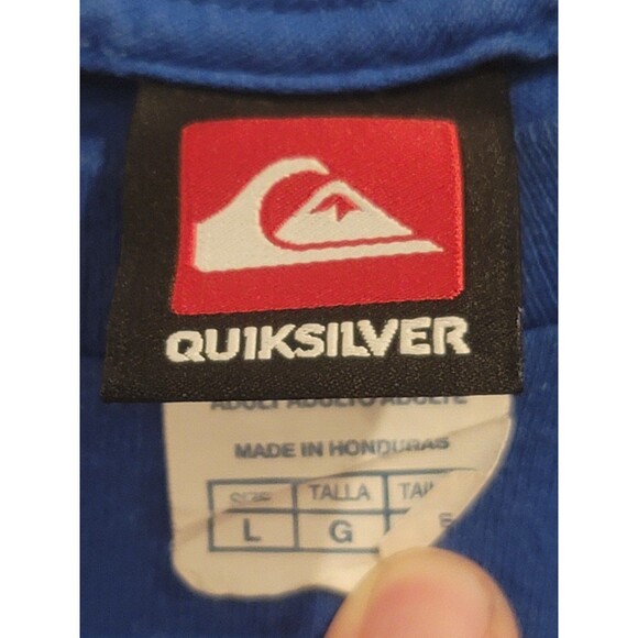 Vintage Early Y2K Quicksilver Blue Surf T-shirt - Picture 3 of 8
